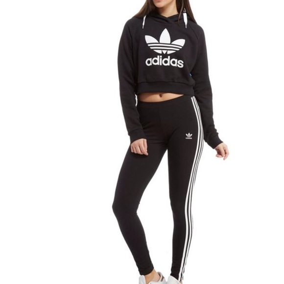 adidas hoodie set womens